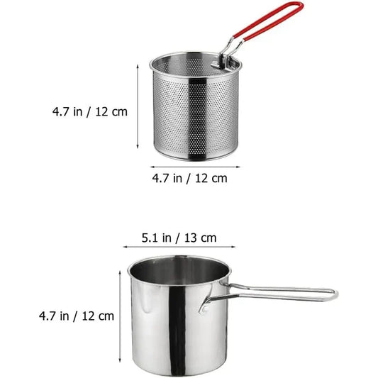 Deep Frying Pot With Basket