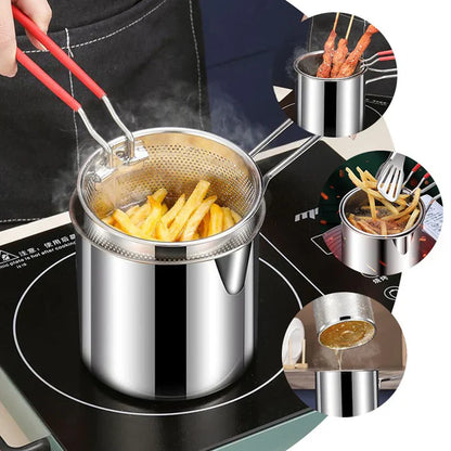 Deep Frying Pot With Basket