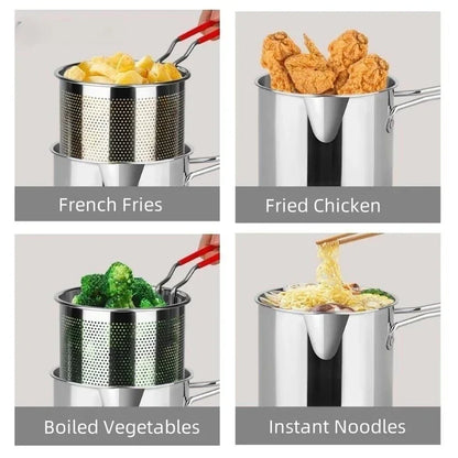 Deep Frying Pot With Basket