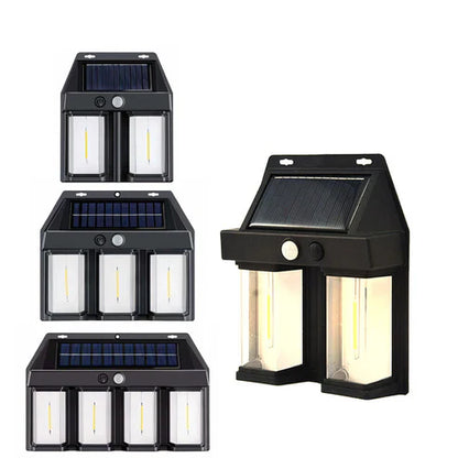 DUAL OUTDOOR SOLAR LIGHT WALL BULB